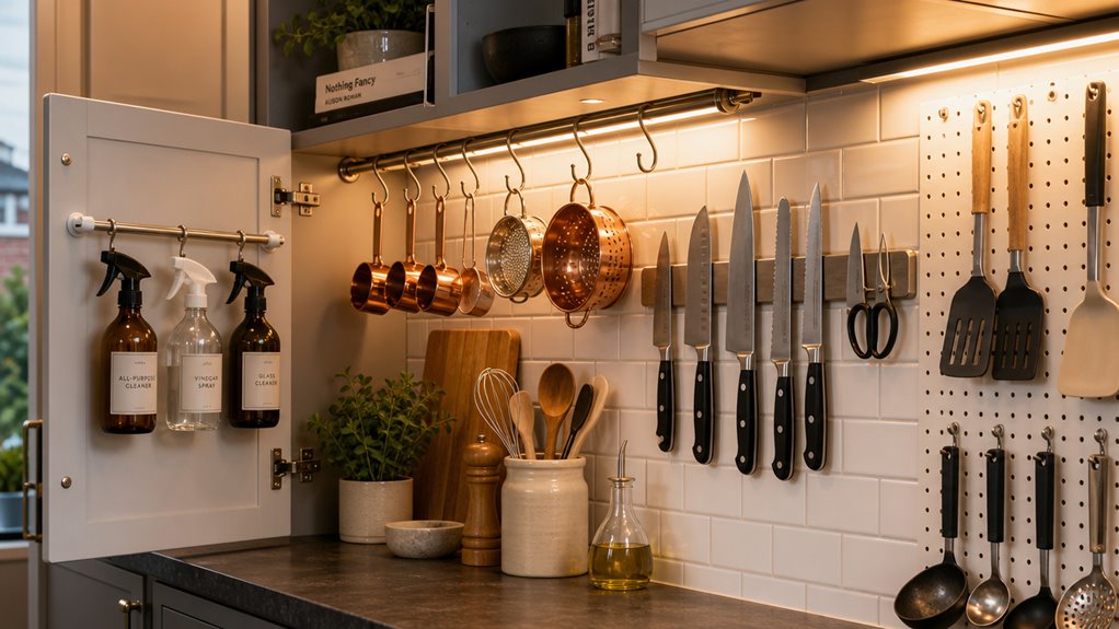 adhesive magnetic and hooks solution