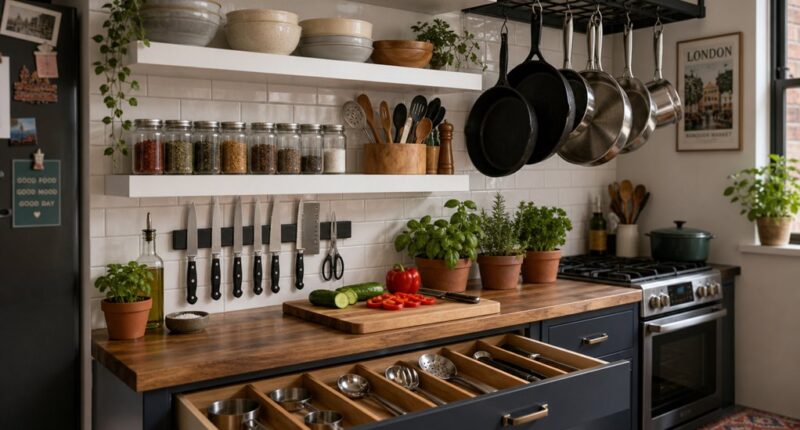 apartment kitchen storage effective solutions