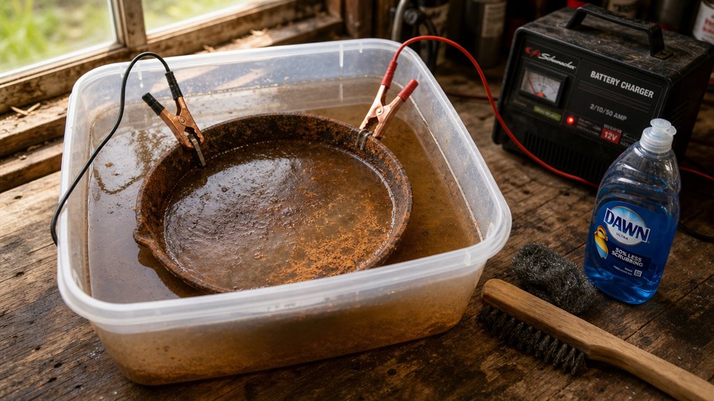 electrolysis for deep pitting