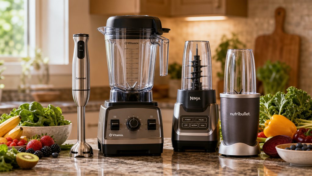 four blenders overlapping roles