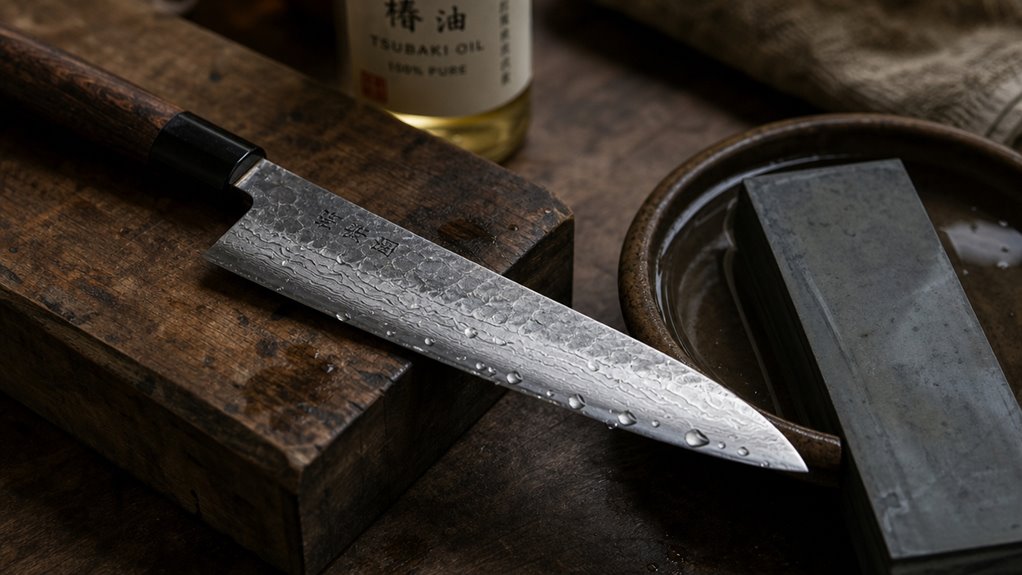 high edge japanese knife care