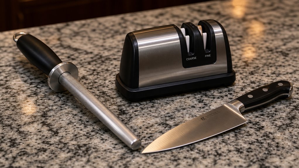 honing realigns sharpening remakes edge