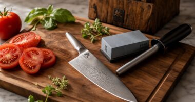 knife sharpener vs honing rod wear