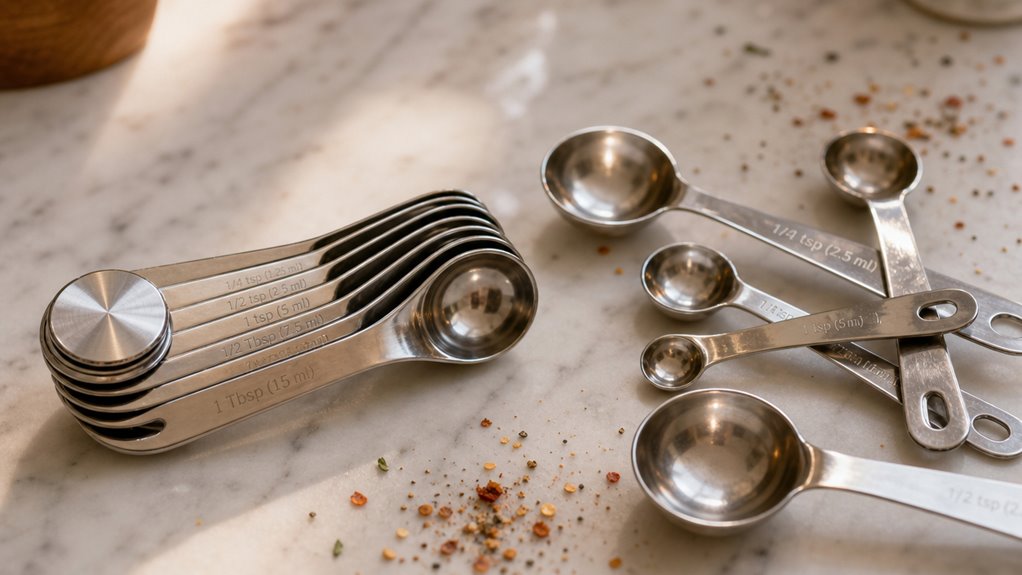 magnetic half teaspoon spoon set