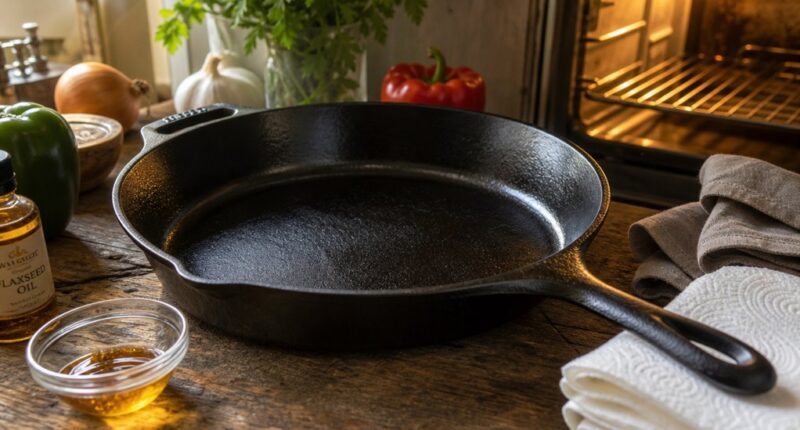properly season cast iron