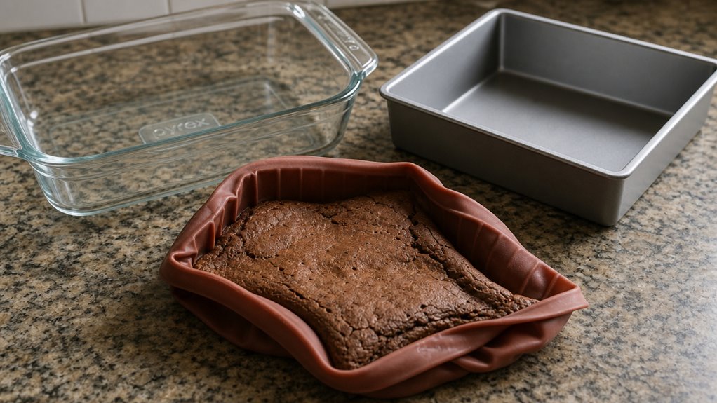 silicone bakeware browns poorly