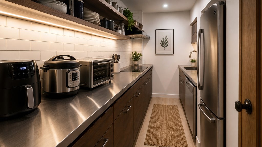 single serve and microwave prioritize counter space