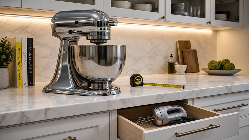 stand mixer hogs counter space