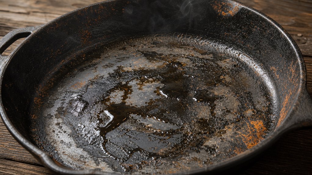 too much oil not enough heat