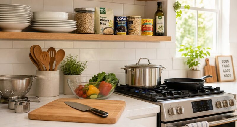 budget kitchen setup essentials