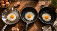 eggs pan material performance