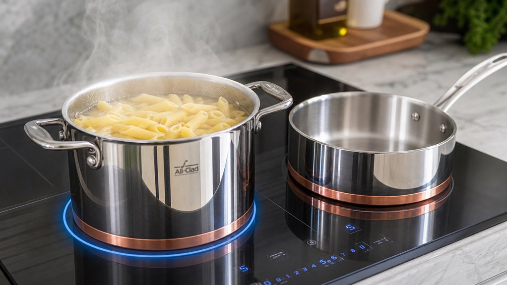 heavy bottomed pans prevent burning