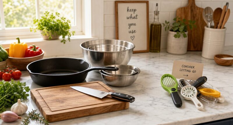 keep only frequently used items