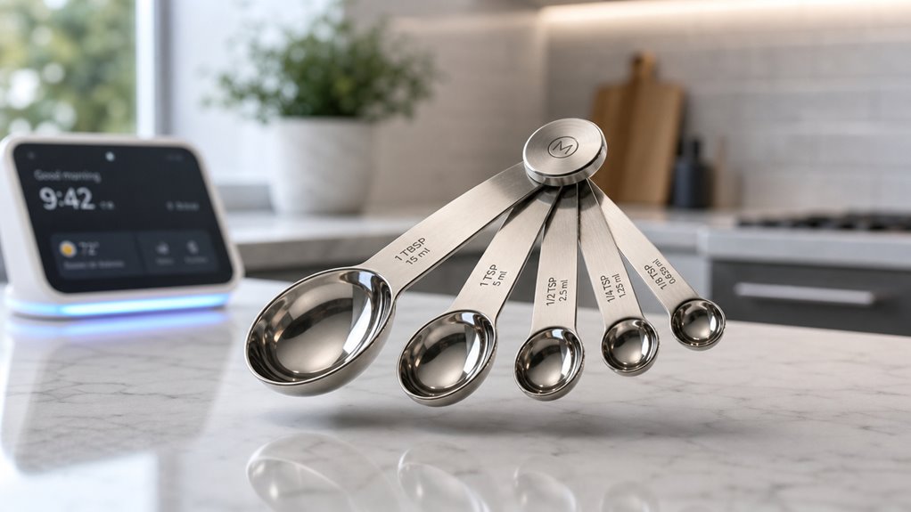 magnetic nested slim measuring spoons