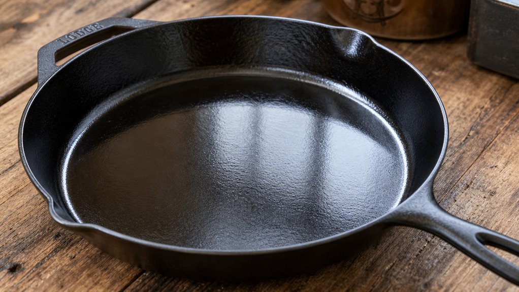 one piece seasoned cast iron