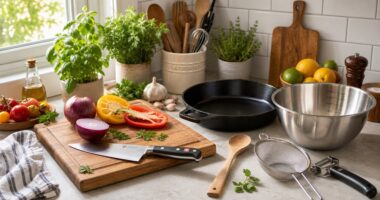 only essential kitchen tools