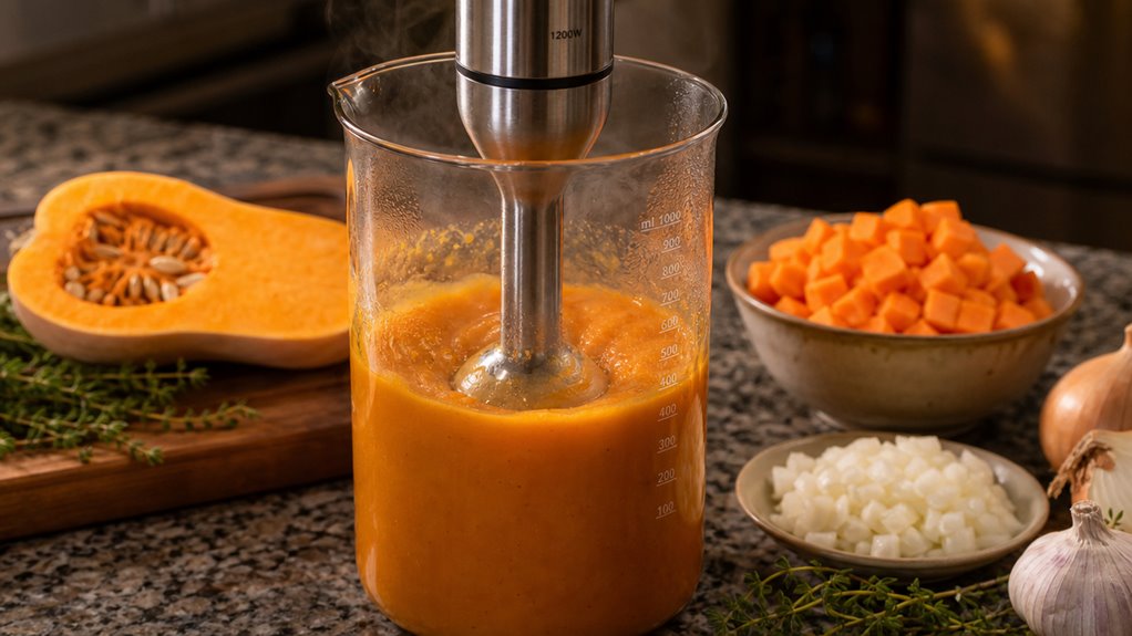 pureeing soups and sauces