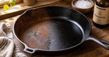 remove rust re season cookware