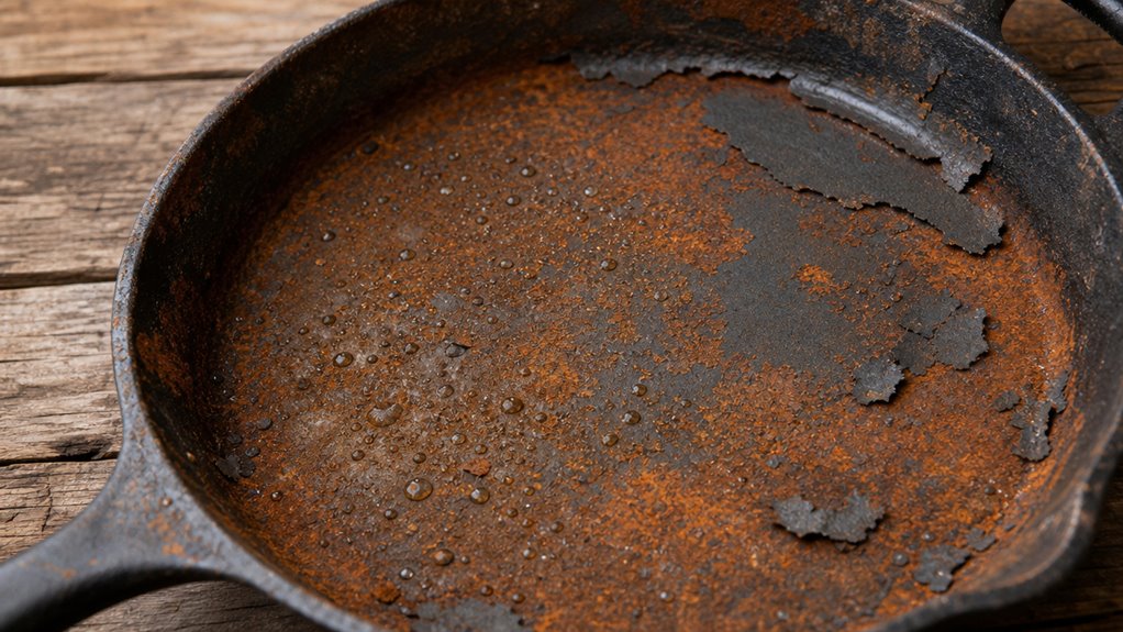 rust eats seasoning not structure