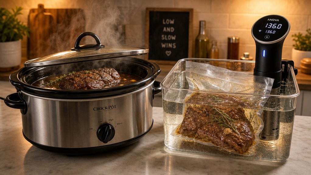 slow cooker equals sous vide
