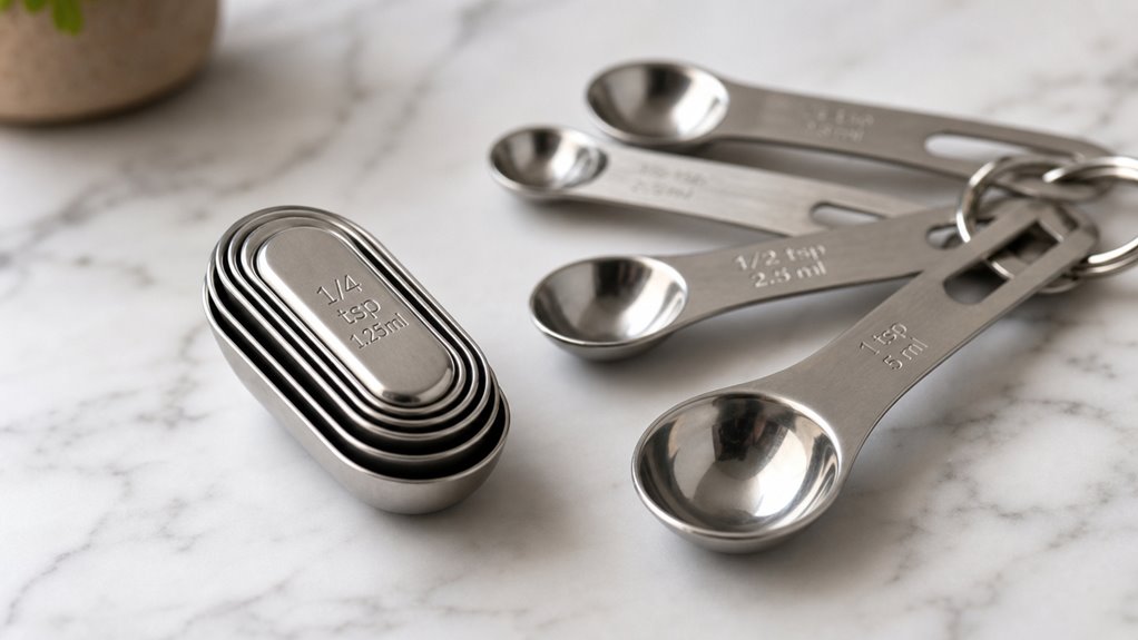 stackable magnetic measuring spoons