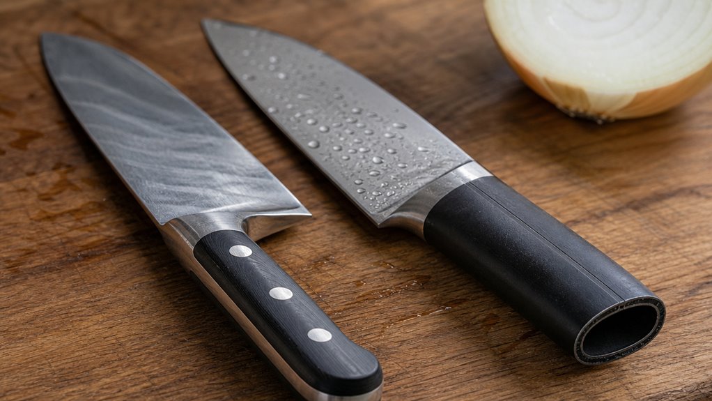 stamped steel edge geometry