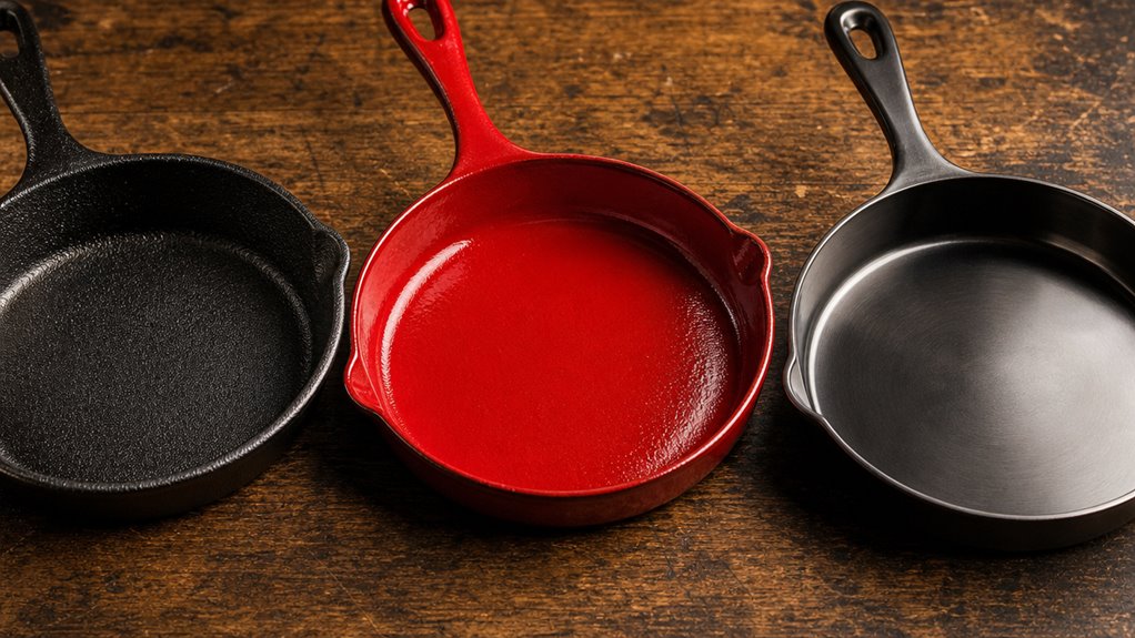 surface finish dictates seasoning buildup