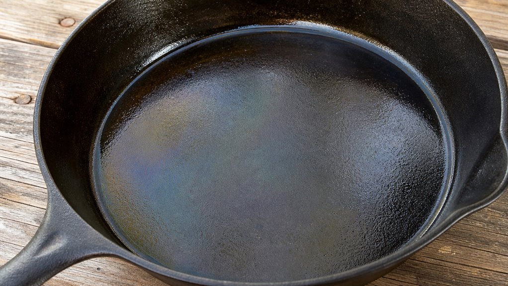 thin polymerized oil coating