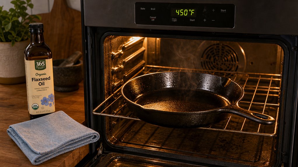 thin successive oven seasoned coats